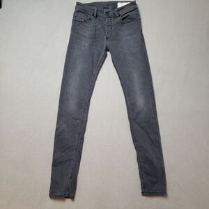 Men's Diesel - Charcoal Diesel Sleenker Slim Jeans